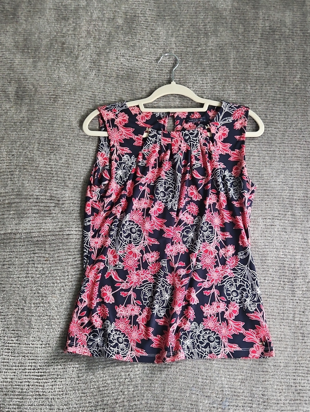 Tommy Hilfiger Navy Camisole with Red Floral Print